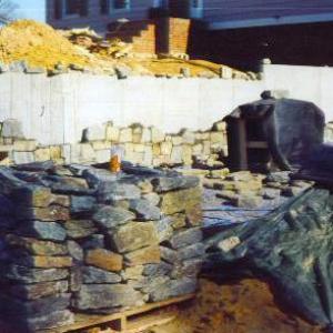 Carderock Stone Wall Before